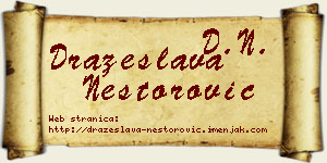 Dražeslava Nestorović vizit kartica